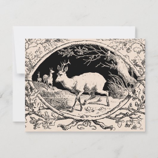 Ouderwets Hunter's Ball Game Diner Menu Kaart (Achterkant)