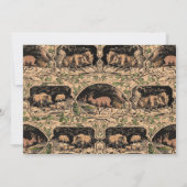 Ouderwets Hunter's Ball Game Diner Menu Kaart (Achterkant)