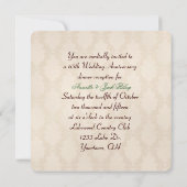 ouderwets Jubileum met rozen op verdoemenis Kaart (Achterkant)