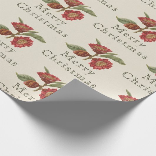 Ouderwets Kerst Rood & Groen Cadeaupapier (Hoek)