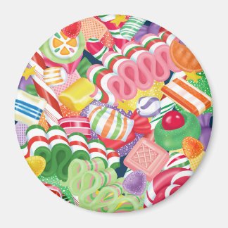 Ouderwets Kerst Snoep Magnet