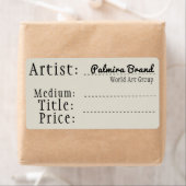 Ouderwets Kunst en Ambacht Verkoop Labels, Naam sl Etiket (Insitu)
