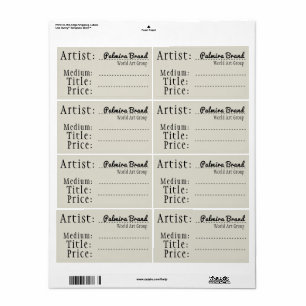 Ouderwets Kunst en Ambacht Verkoop Labels, Naam sl Etiket