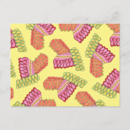 Ouderwets lint Snoep Christmas Sweet Shop Feestdagenkaart