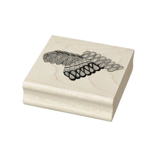 Ouderwets lint Snoep Christmas Sweet Shop Rubberstempel (Stempel)