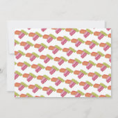 Ouderwets lint Snoep kerstfeest Kaart (Achterkant)