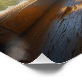 Ouderwets melkblik met daisy boeket perfect poster (Hoek)