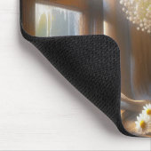 Ouderwets melkblik met madeliefjes muismat (Hoek)