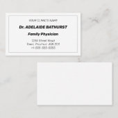 Ouderwets, nostalgisch Visitekaartje (Voorkant / Achterkant)