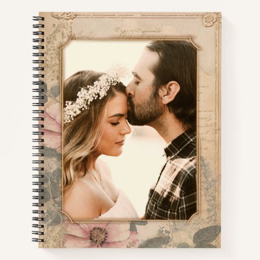 Ouderwets Notitieboek / Dagboek Sjabloon (Voorkant)