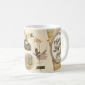 Ouderwets ontwerp Victoriaans tijdperk stickers Koffiemok (Voorkant rechts)