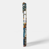 Ouderwets Patchwork Quiltontwerp Case-Mate iPhone Case (Achterkant / Links)