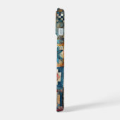 Ouderwets Patchwork Quiltontwerp iPhone 15 Case (Linkerkant)