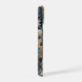 Ouderwets Patchwork Quiltontwerp iPhone 15 Case (Rechterkant)