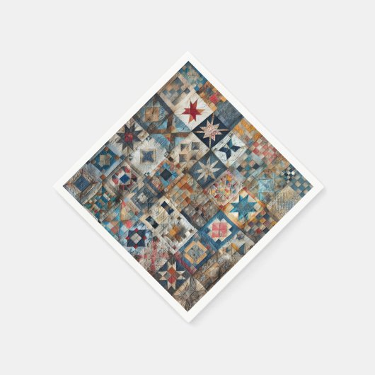 Ouderwets Patchwork Quiltontwerp Servet (Hoek)
