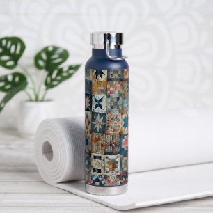 Ouderwets Patchwork Quiltontwerp Waterfles