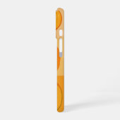 Ouderwets patroon met gestileerde mango's iPhone 16 hoesje (Linkerkant)