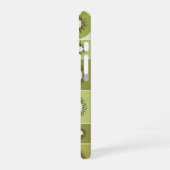 Ouderwets patroon met plakjes kiwi iPhone 16 hoesje (Linkerkant)