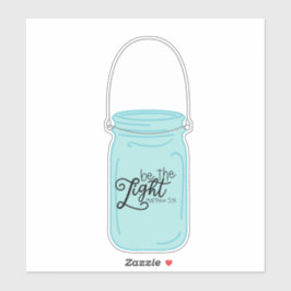 ouderwets potje Wees het lichte citaat Sticker