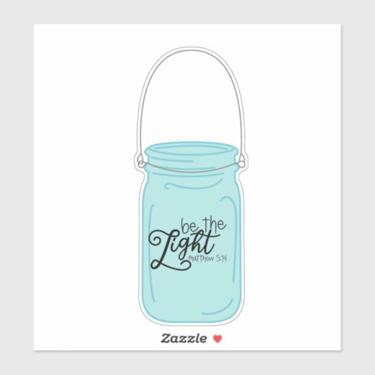  ouderwets potje Wees het lichte citaat Sticker (Vel)