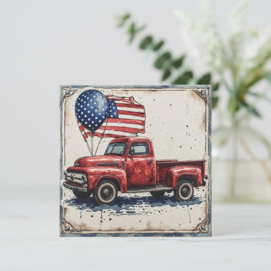 Ouderwets Pride: Glory Feestdagenkaart (Staand voorkant)