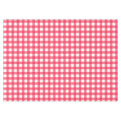 Ouderwets Rood en Wit Gingham Checkerboard Tafelkleed (Voorkant (Horizontaal))