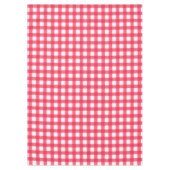 Ouderwets Rood en Wit Gingham Checkerboard Tafelkleed (Voorkant)