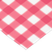 Ouderwets Rood en Wit Gingham Checkerboard Tafelkleed (Gekanteld)