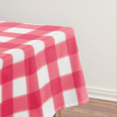 Ouderwets Rood en Wit Gingham Checkerboard Tafelkleed (Voorbeeld)