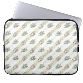 Ouderwets Rozenpatroon - Laptophoes Laptop Sleeve