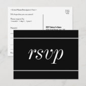 Ouderwets RSVP-Briefkaart Briefkaart (Voorkant / Achterkant)