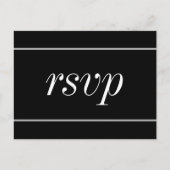 Ouderwets RSVP-Briefkaart Briefkaart (Voorkant)
