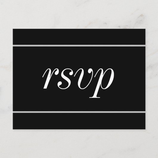 Ouderwets RSVP-Briefkaart Briefkaart (Voorkant)