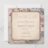 ouderwets Save the Date Kaart (Achterkant)