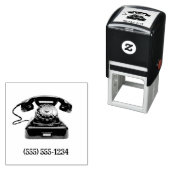 Ouderwets telefoonnummer op maat  zelfinktende stempel (In situ)
