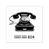Ouderwets telefoonnummer op maat  zelfinktende stempel (Design)