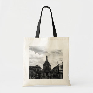Ouderwets Thailand Bangkok Wat Phra Kaew toeristen Tote Bag