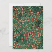 Ouderwets traditioneel kerstfeest kaart (Achterkant)