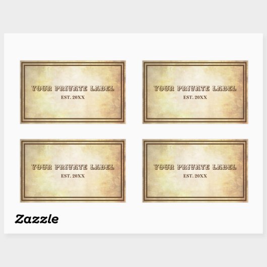 ouderwets - Uw persoonlijke labelstickers Rechthoekige Sticker (Vel)