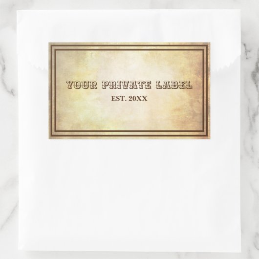 ouderwets - Uw persoonlijke labelstickers Rechthoekige Sticker (Tas)