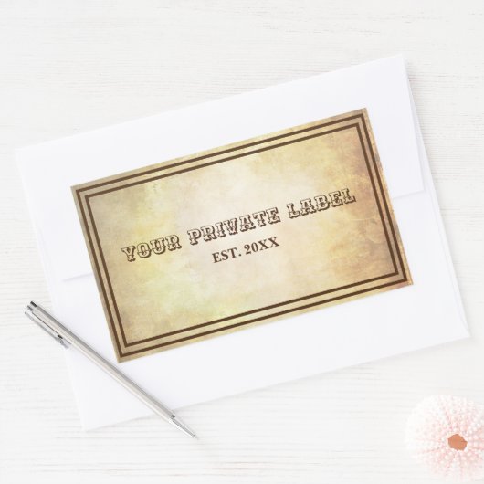  ouderwets - Uw persoonlijke labelstickers Rechthoekige Sticker (Envelop)