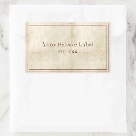 ouderwets - Uw persoonlijke labelstickers Rechthoekige Sticker (Tas)