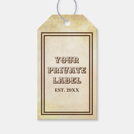  ouderwets - Uw Prikplein voor privé-labels Cadeaulabel (Voorkant)