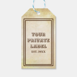 ouderwets - Uw Prikplein voor privé-labels Cadeaulabel