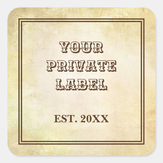  ouderwets - Uw Prikplein voor privé-labels Vierkante Sticker (Voorkant)