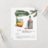ouderwets | Vakantie Cocktail Recept Kaart (Voorkant / Achterkant in situ)