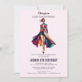 Ouderwets" Verjaardag Kaart (Voorkant)