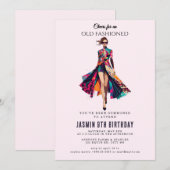 Ouderwets" Verjaardag Kaart (Voorkant / Achterkant)