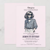 Ouderwets" Verjaardag Kaart (Voorkant / Achterkant)