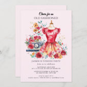 Ouderwets" Verjaardag Kaart (Voorkant / Achterkant)